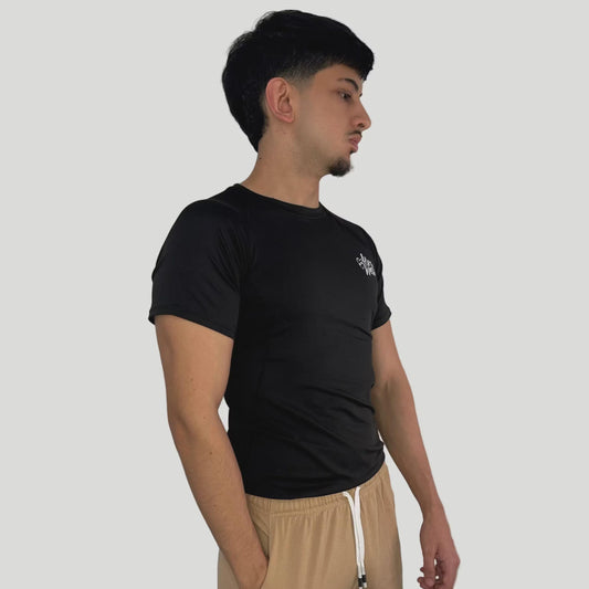 Men's Black Compression Gym Shirt